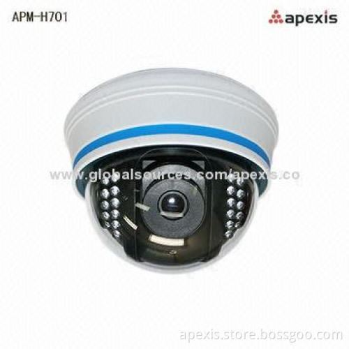 HD CCTV Dome Megapixel IP Camera for House Monitoring, Supports IR Night Viewing